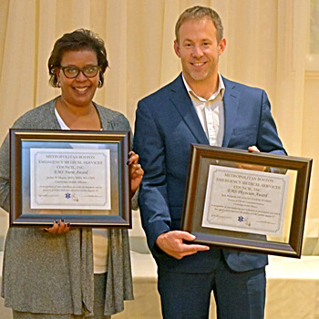 Mularella and Hogan Receive EMS Award