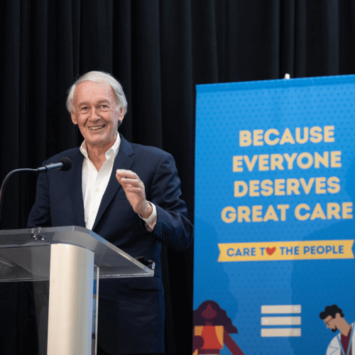 Senator Ed Markey at grand opening event