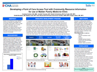 Developing a Point of Care Access Tool with Community Resource Information for use at Malden Family Medicine Clinic PDF