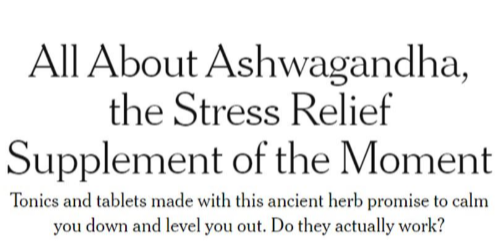 All About Ashwagandha, the Stress Releif Supplement of the Moment headline