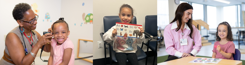Children eager to learn, read, and receive care.