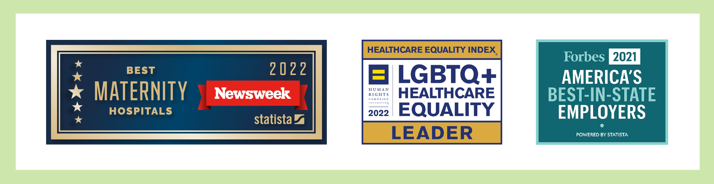 CHA Award Banner