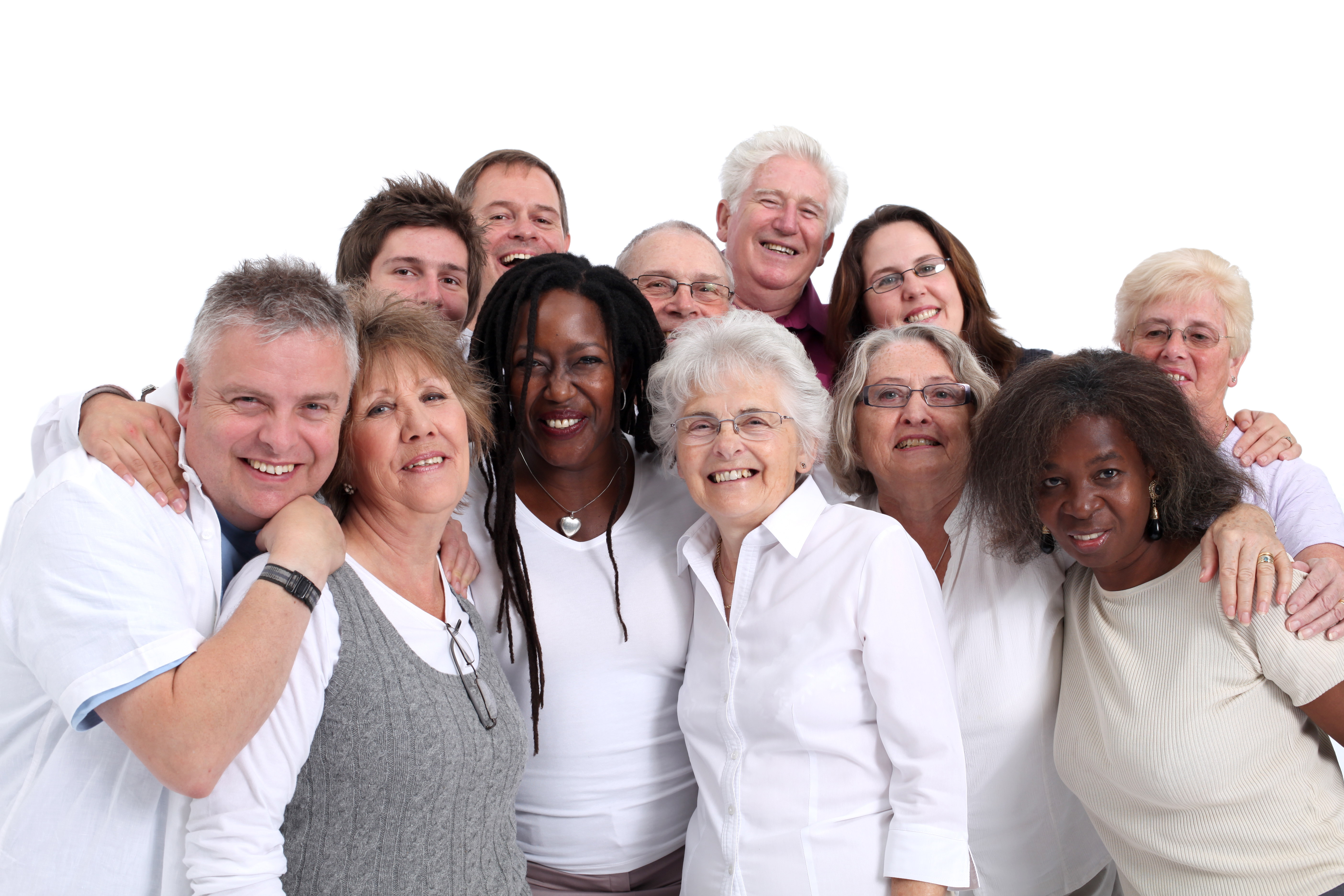 A group of people of all ages, representing CHA volunteers