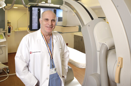 Interventional Radiology technology with staff member