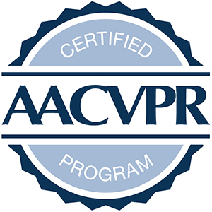 Accreditation logo from the AACVPR